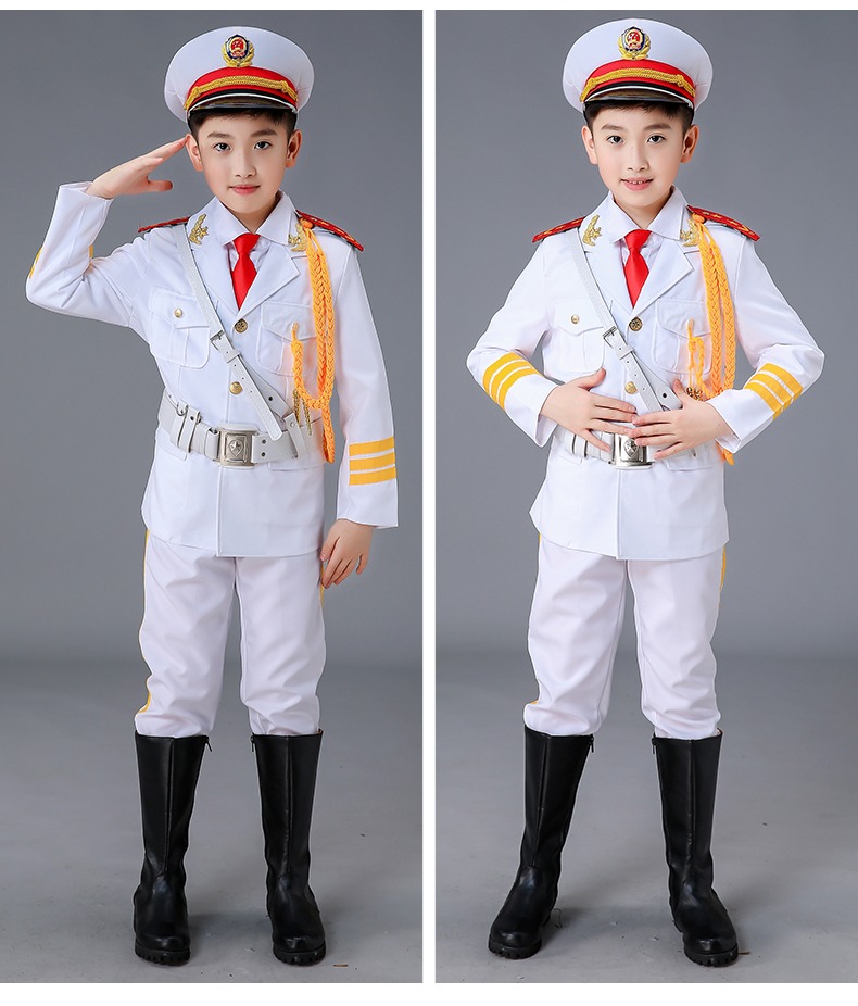儿童衣服升旗手服装儿童红旗班仪丈队军衣装小学生鼓号队少儿升旗礼服