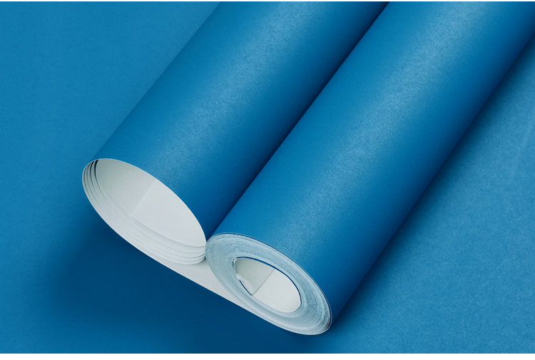 深蓝靛蓝色靛青蓝纯色素色墙纸现代简约北欧风卧室客厅背景墙壁纸必读