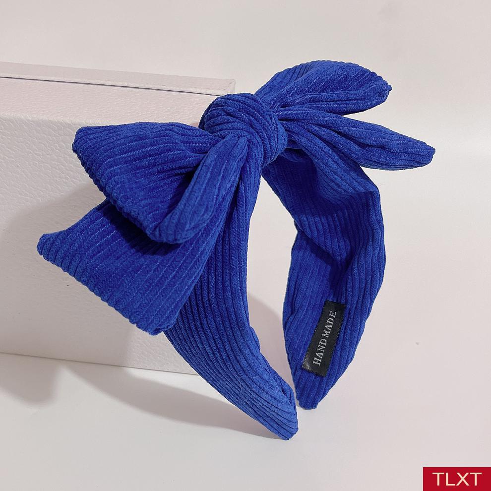 蓝色 双层蝴蝶结发箍【图片 价格 品牌 报价】-京东