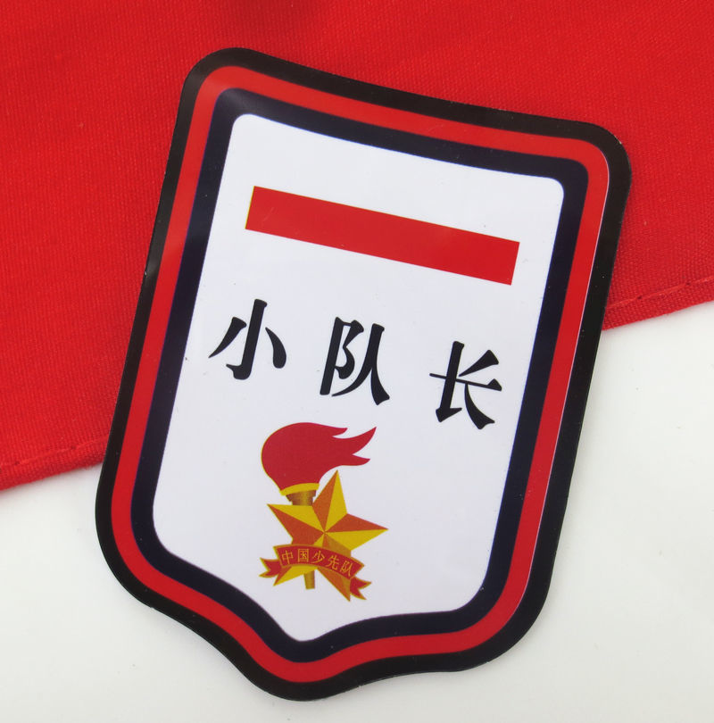 婕染小学生中小大队长臂i章干部标i志学校用品队袖标 i 一道杠 5枚装
