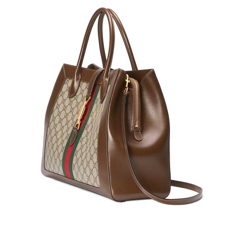 古驰gucci女士单肩斜挎包手提包jackie1961系列大号托特包6490162kqgg