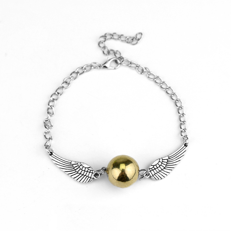 哈利波特周边金色飞贼手链挂件饰品霍格沃茨金色飞贼手链简约