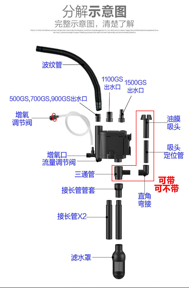 鱼缸小型充氧机结构图片