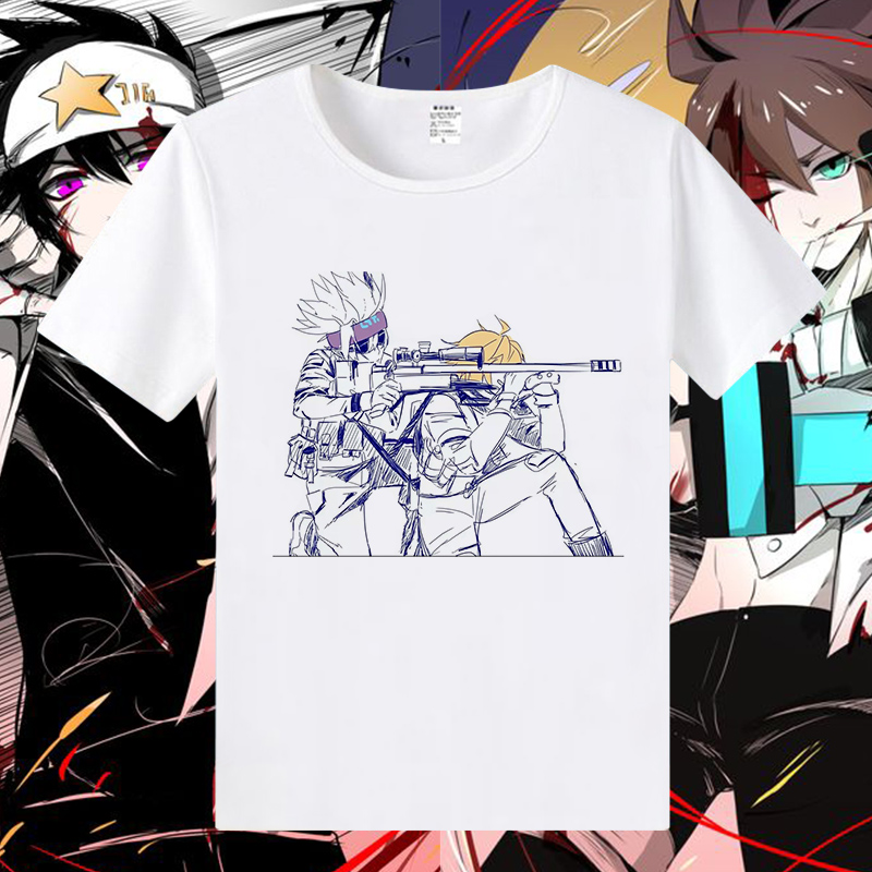 北方虎凹凸世界周边t恤动漫周边衣服短袖t恤金格瑞雷狮嘉德罗斯男女二