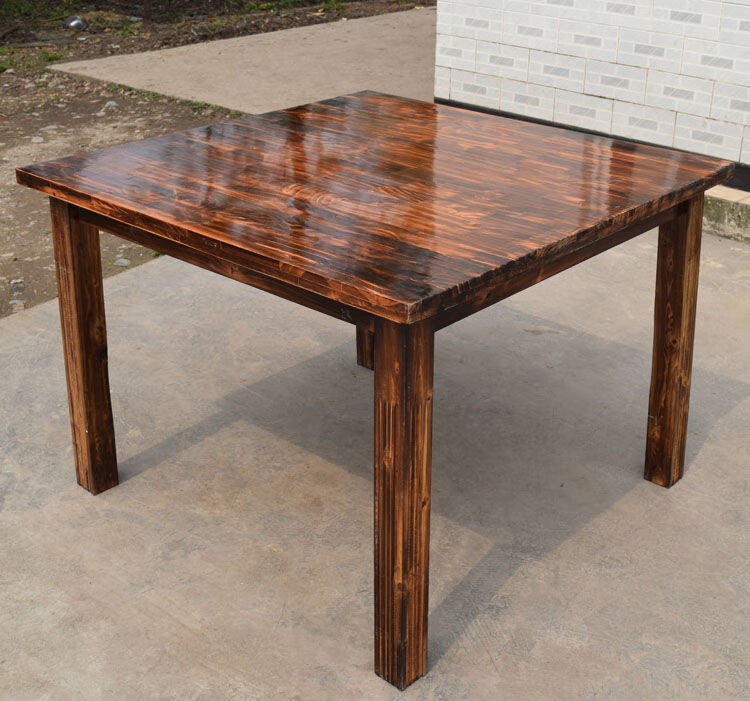 实木四方桌八仙桌餐桌方桌家用餐桌椅组合快餐桌大排档桌饭桌椅子1米