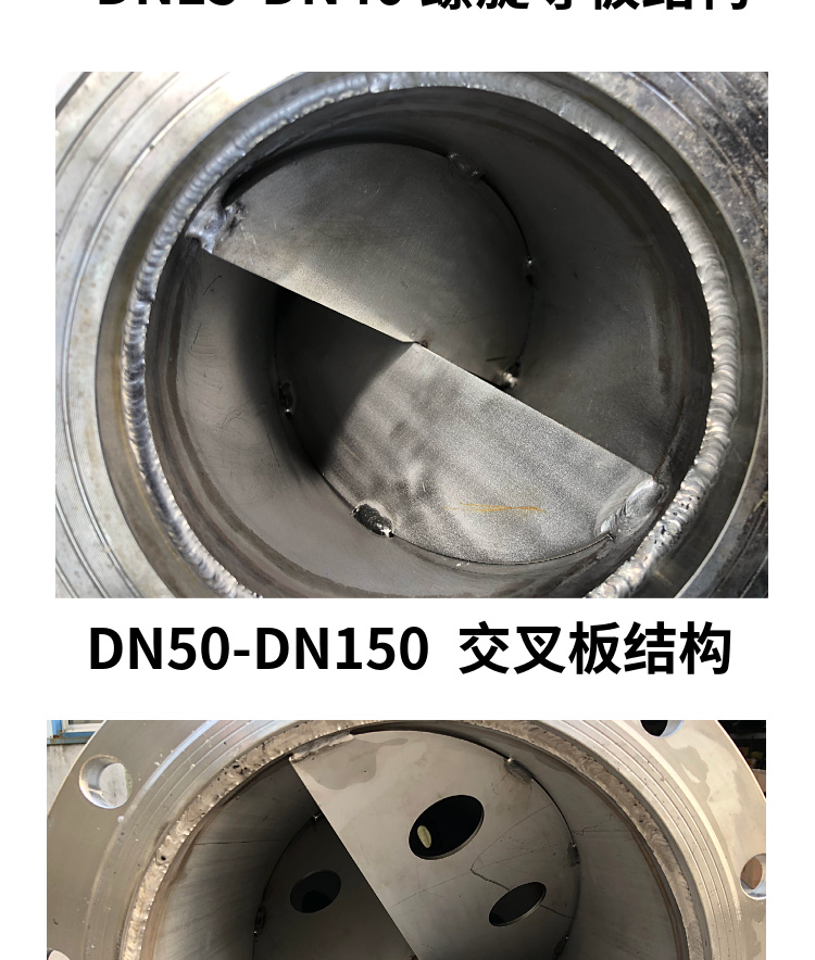 射流器水射器 304不锈钢管道混合器/管道式静态混合器 dn15-dn300 耐