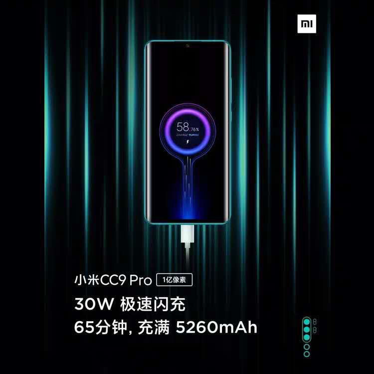 劲尼适用小米10快充充电器5g手机闪充头小米cc9pro快充数据线头胶囊两