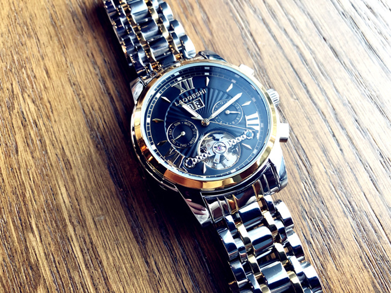 华强北m16黑科技时尚潮流男士手表全自动机械表防水夜光镂空陀飞轮