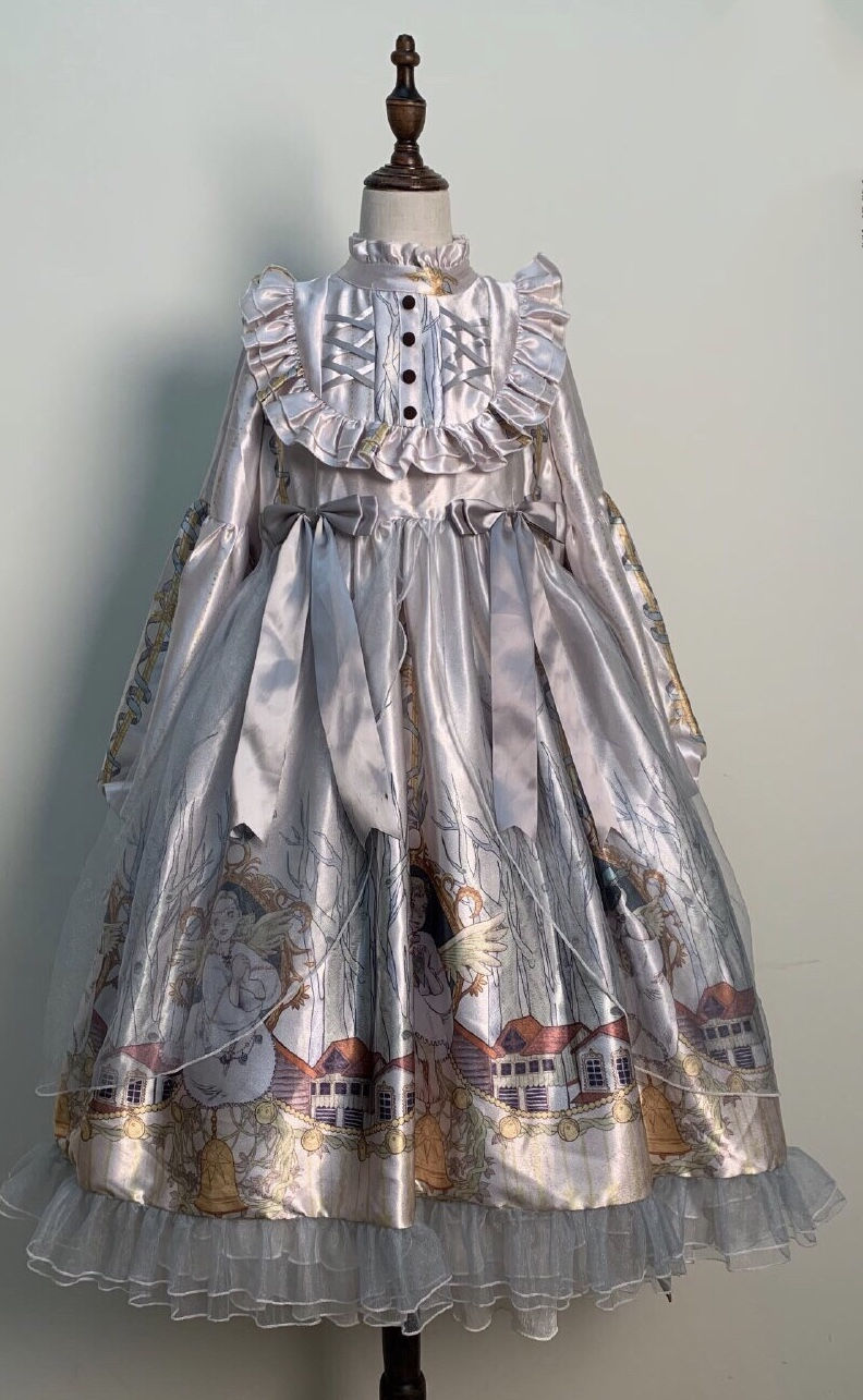 洛丽塔天使街道ita天街长袖魔法龙帕夫秋冬lo裙 飞机盒 单个边夹 反光