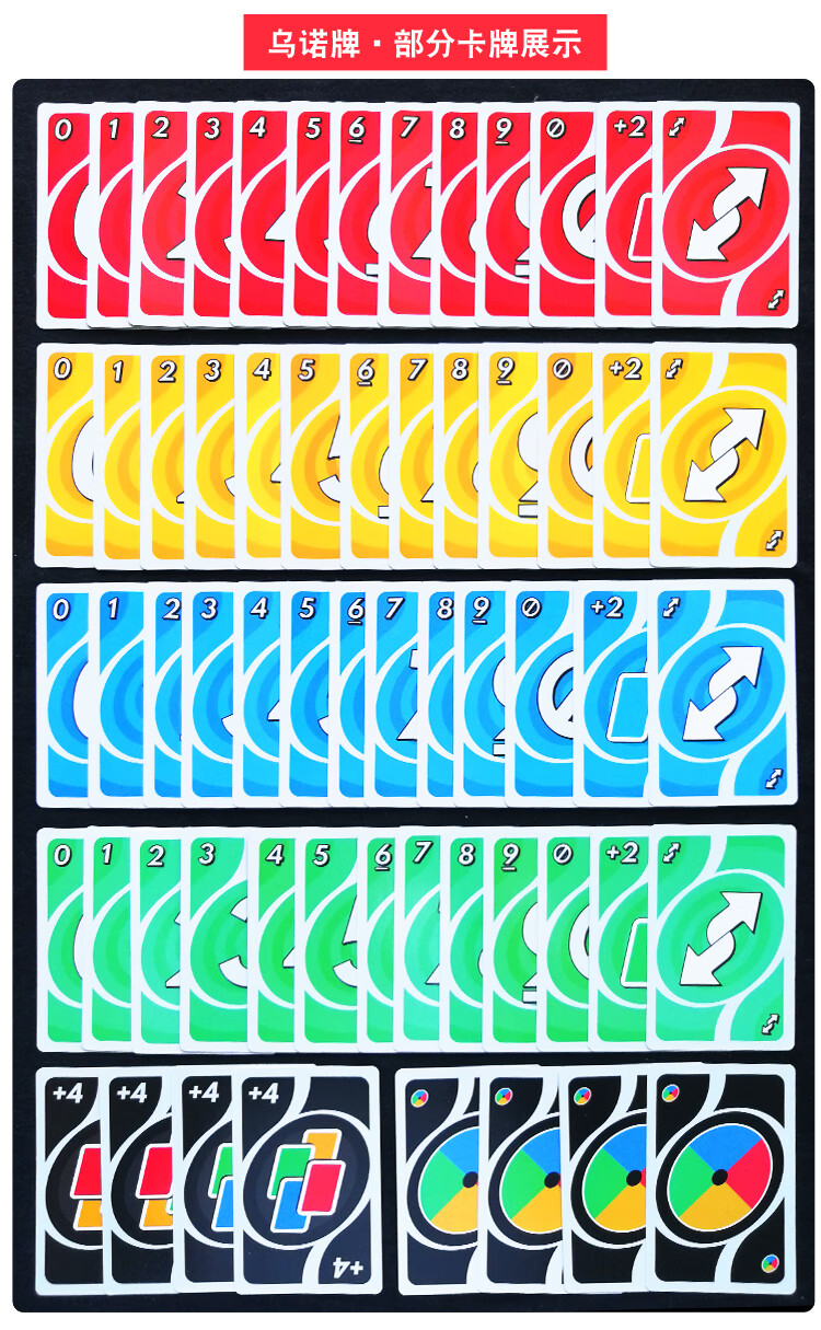 【旗舰桌游】优诺牌benniuzuanshiuno纸牌含惩罚pvc塑料铁盒休闲聚会