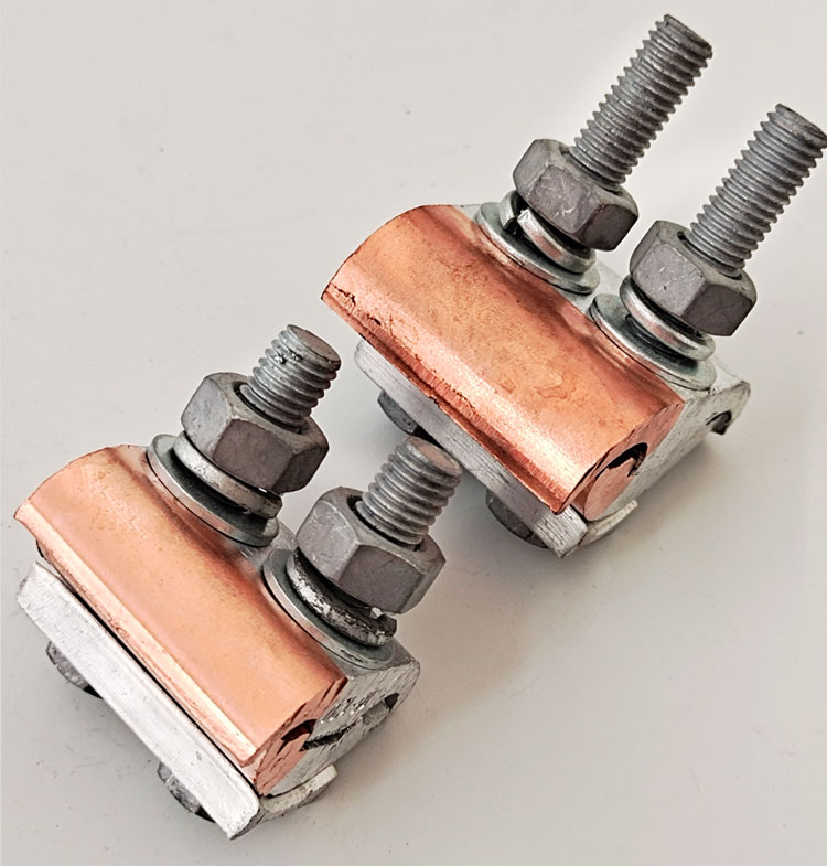 绝缘异型铜铝并沟线夹jbl1612050240并分线夹电力金具带盒铜铝jbtl