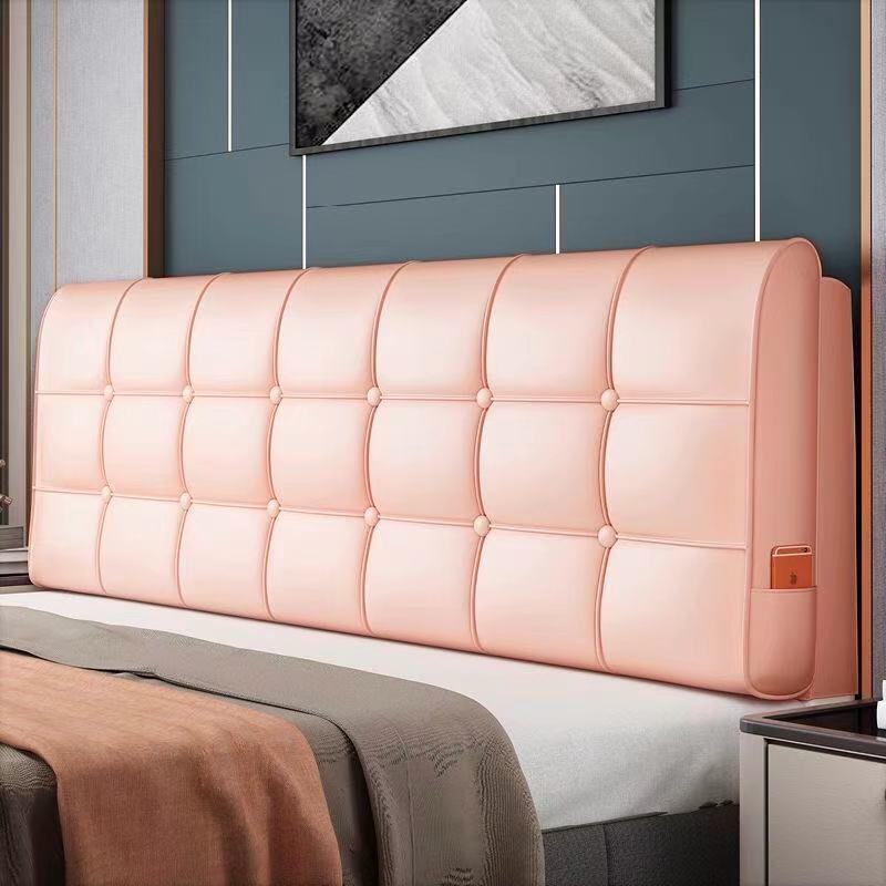 梓椿软包床头靠垫大靠背双人床卧室榻榻米软包床头靠垫枕头皮革可拆洗