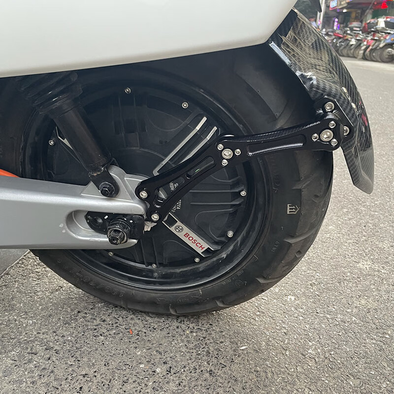 适配电动车后挡泥板通用适用雅迪小猴子m3m5电摩改装挡水泥瓦后盾加厚