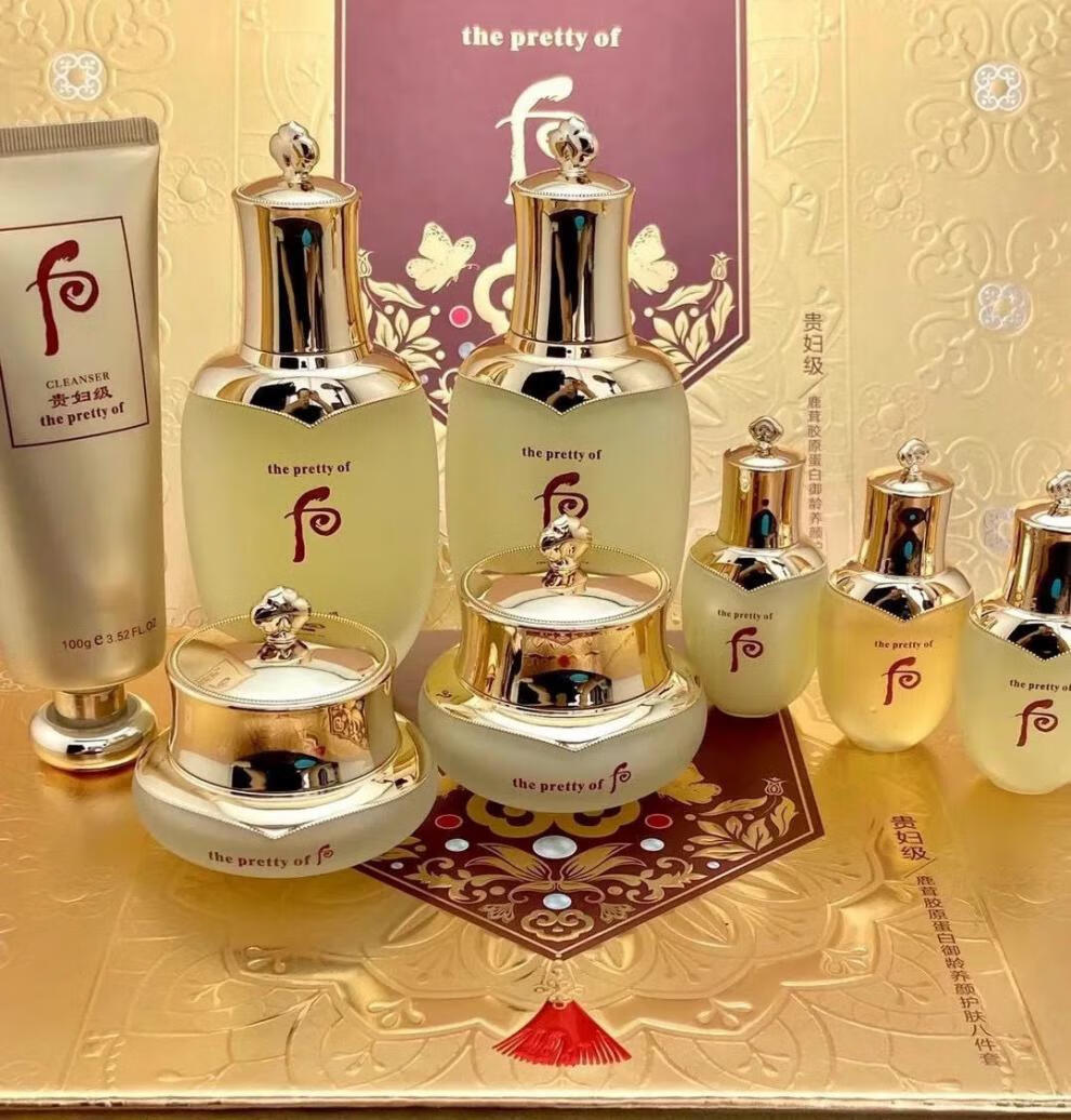 梦媚贵妇丹原蛋白养颜护肤套盒八件套女 贵妇丹胶原 贵妇丹胶原八件套