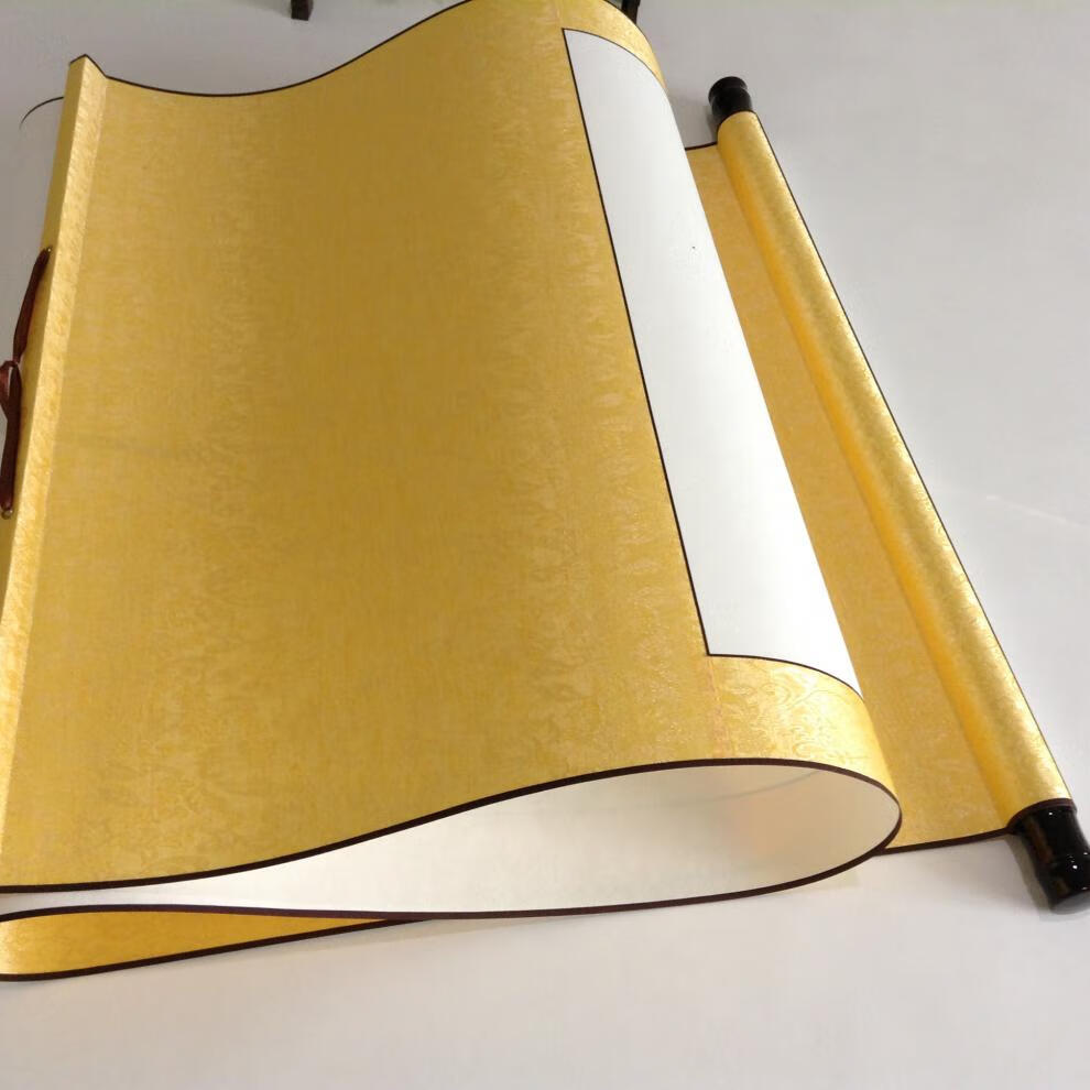 中堂空白空白画轴卷轴宣纸四尺中堂生宣熟宣横幅立轴书法国画挂轴绿荫