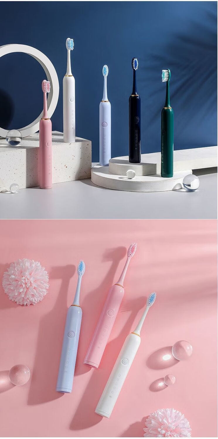 ehon电动牙刷成人家用男士女学生高颜值全自动充电款超声波软毛牙刷wl