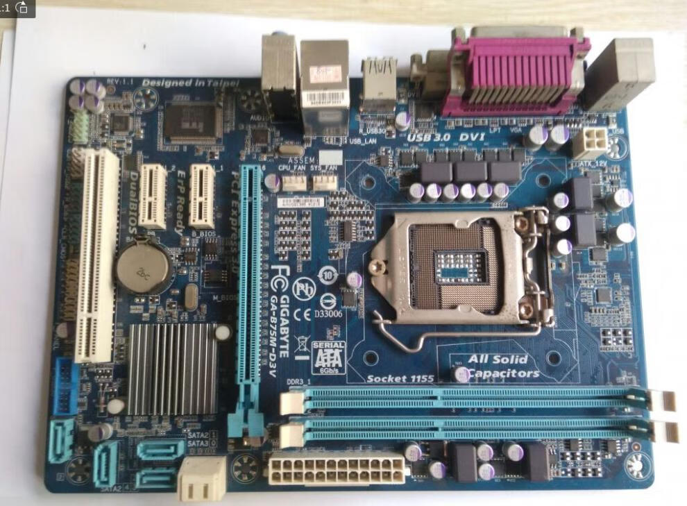 gigabyte/技嘉 b75m-d3v d2v hd3 d2p d3h ds3v台式机电脑主板 浅绿色