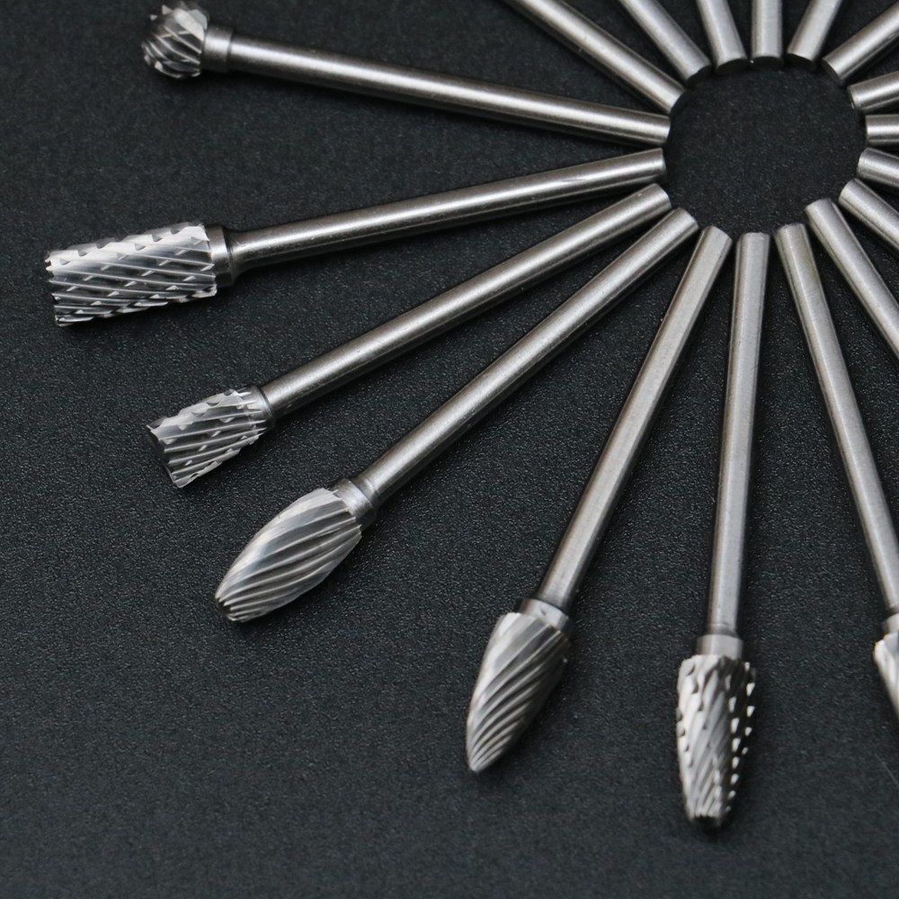 钨钢电钻头木雕根雕打磨头木工雕刻头电动木雕刻工具铣刀头旋转锉3mm