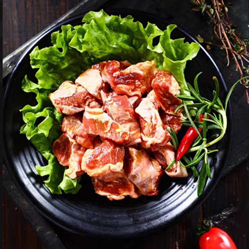 2斤新鲜东北油边猪护心肉猪肉隔膜肉烧烤烤串食材