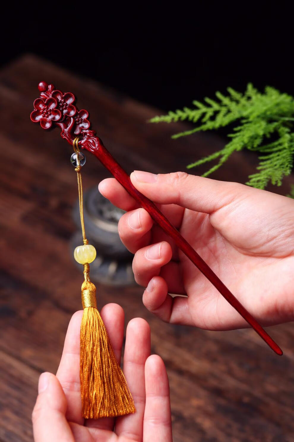 配饰创意盘发簪子礼品夜市直播七夕情人节礼物 梅花发簪/pp袋装【图片