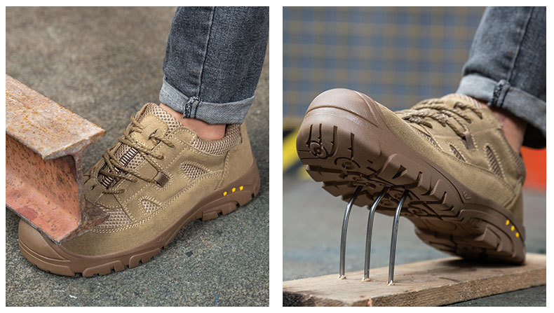 工地防钉鞋劳保鞋男钢包头防砸防刺穿橡胶底透气电焊工工作安全鞋