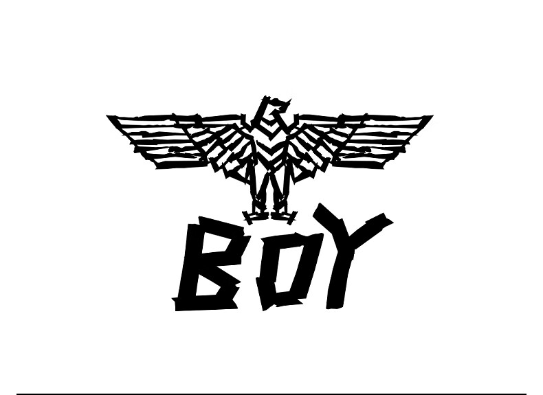 boylondon中裤男童女童22夏季新品宽松洒金老鹰印花卫裤