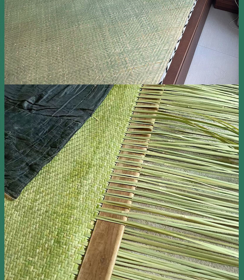 老式竹凉席天然竹子全竹席子农村老篾匠手工编制头层青篾竹席头青家用