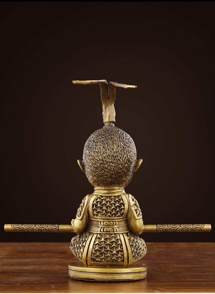 2022新款铜齐天大圣孙悟空斗战胜佛摆件家居客厅创意汽车车载男礼物