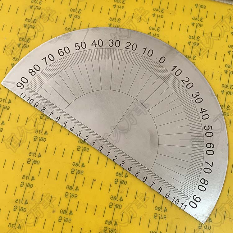 中分半圆刻度盘对称机械配套件度数圆盘280x0x2 d030直销定制 by280#0
