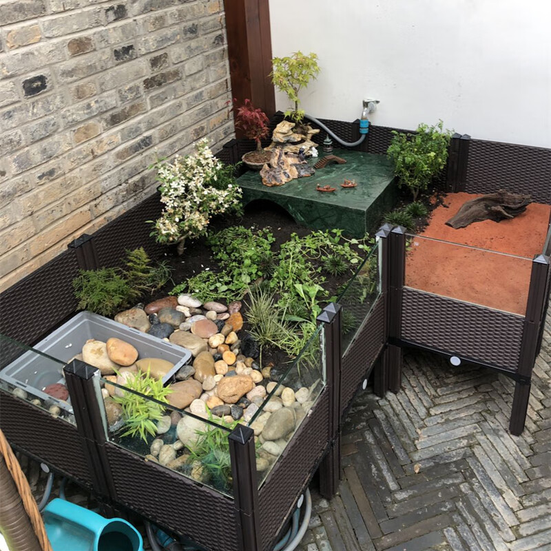 黄缘生态养殖环境黄缘龟专用缸安缘台缘饲养箱160厘米豪华养殖套餐