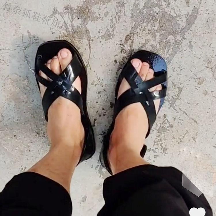 纯手工越南橡胶轮胎凉鞋老式复古怀旧拖鞋个性沂蒙大凉鞋丑鞋潮夏竹奈