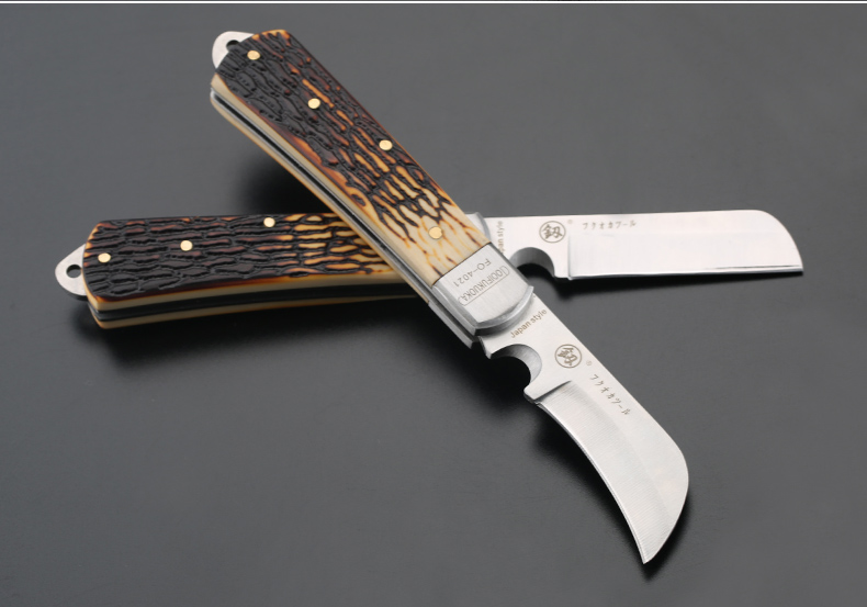 电工刀专用剥皮刀电缆特种德国进口电工工具多功能直刃弯刃特殊钢弯