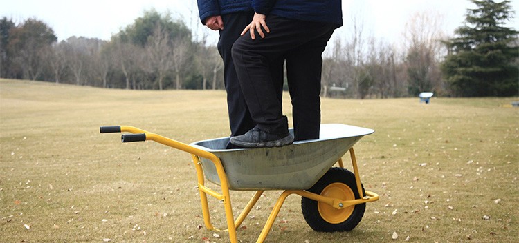 勋诚独轮车农用工地单轮手推车推沙泥土花园斗车建筑垃圾搬运车家用