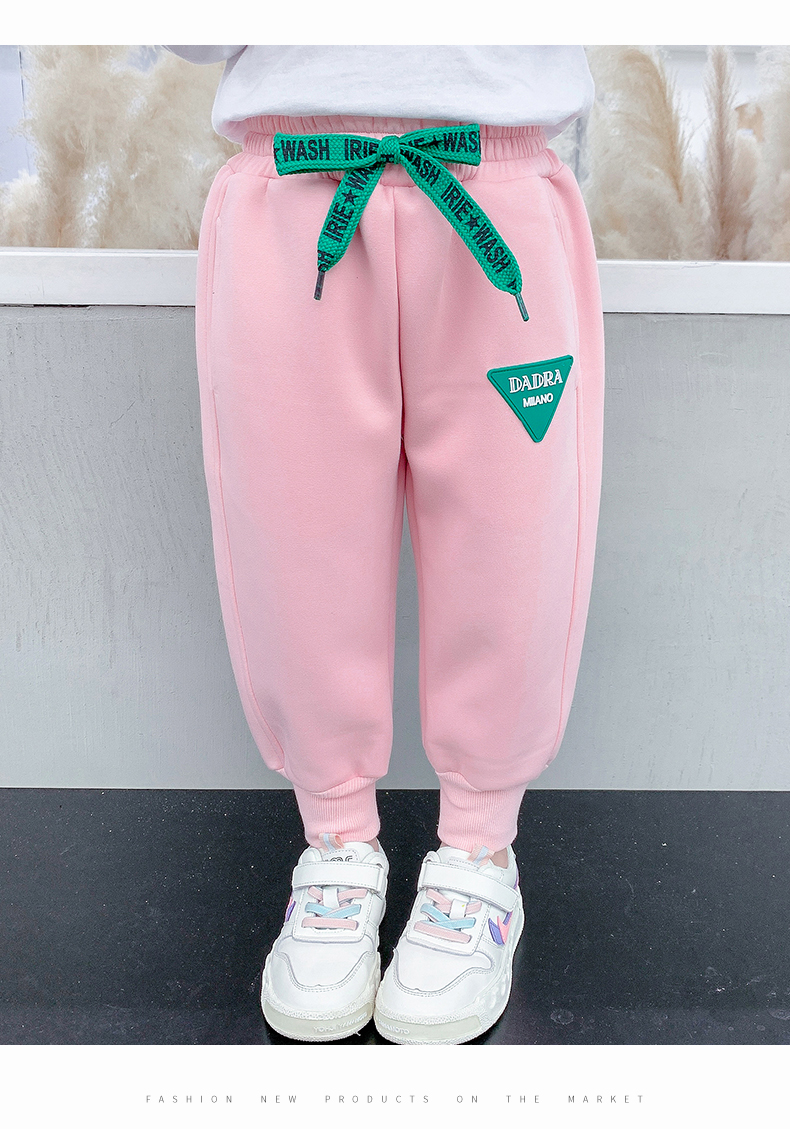 童装女童裤子春秋洋气外穿小童春款儿童装运动裤女宝宝春装休闲裤长裤