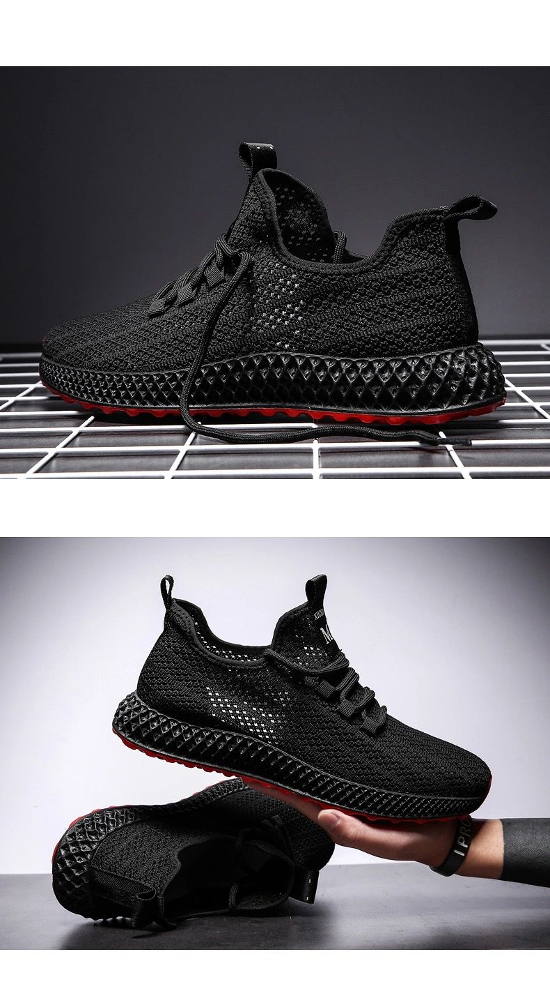 双贝鼠散步鞋男网眼鞋男夏季新款男鞋透气网面男士网眼休闲鞋夏天网鞋