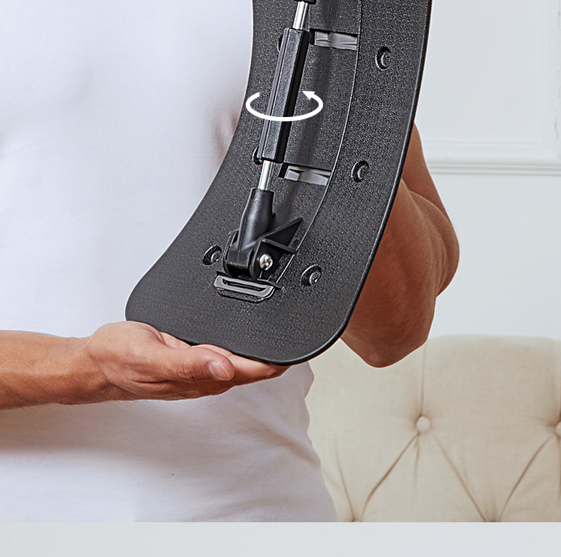 腰椎舒缓器腰背部拉伸健身器材家用按摩器锻炼拉腰弯腰辅助器 不锈钢