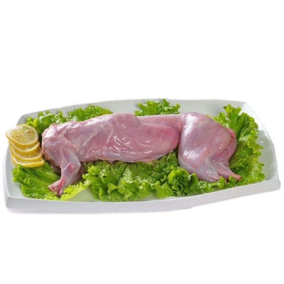 新鲜兔肉整只现杀兔子肉冷冻白条去头不去头的 带头肝2.