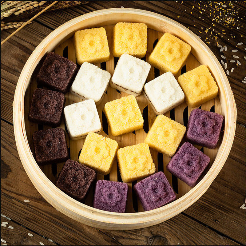 淮扬米糕宁波糕点方糕杂粮糕玉米紫薯红糖儿童早餐430g真空包装淮阳