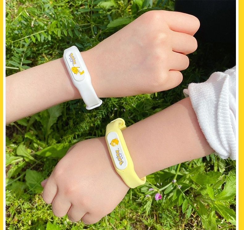 精灵宝可梦手环 皮卡丘防蚊驱蚊手环宝宝儿童专用情侣可爱卡通可达鸭