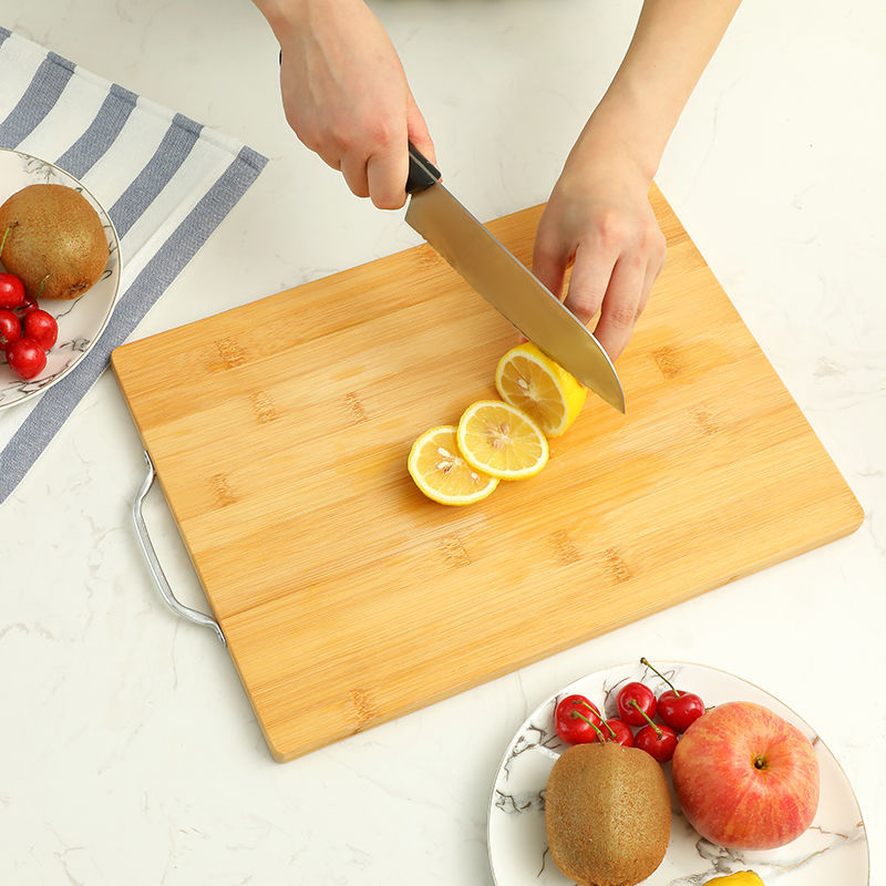 厨房用品切菜板实木家用面板小案板砧板防霉切水果剁 【36*26*1.8cm】碳化升级款