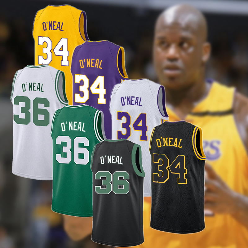 支持国货李宁凯尔特人版36号沙克奥尼尔36号球衣oneal34号湖人篮球