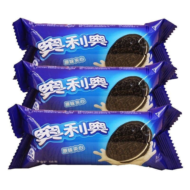 奥利奥饼干原味夹心巧克力饼干58g儿童休闲网红零食早餐食品 原味58g