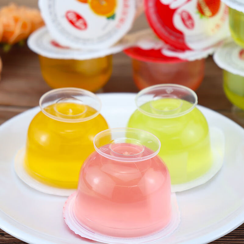 果味椰果肉小酒杯果冻批发一整箱高颜值网红中秋果冻塔材料拜月娘