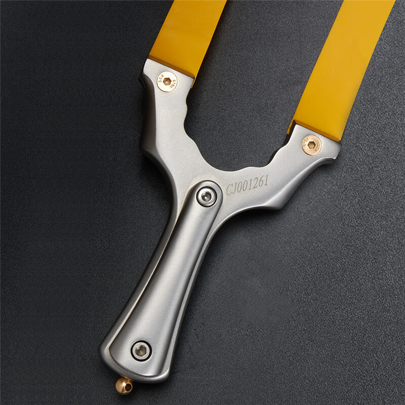 崛适弹弓直板弓吃鸡扁皮精准弹弓高精度快压专用弹工架户外竞技免绑