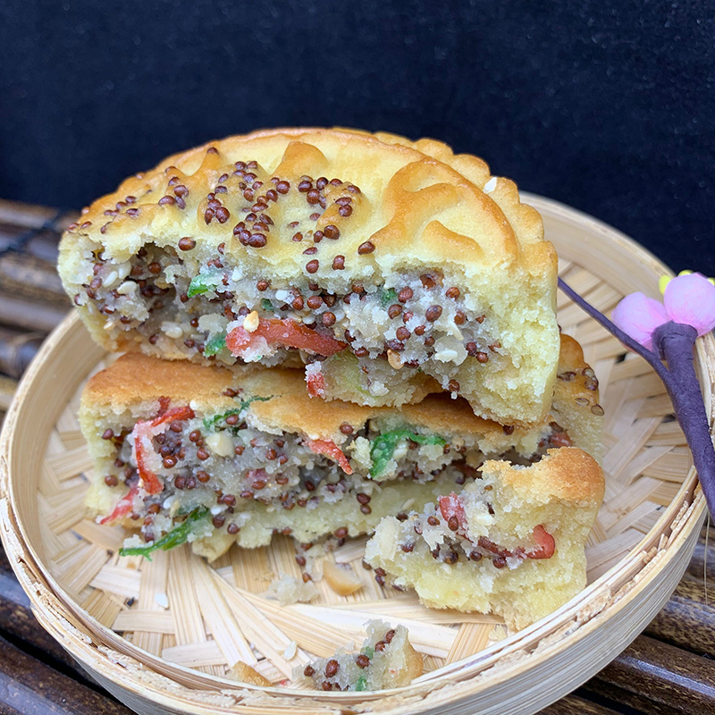 fghgf酥皮月饼老式白皮传统内蒙古赤峰林西老食品厂青红丝冰糖手工