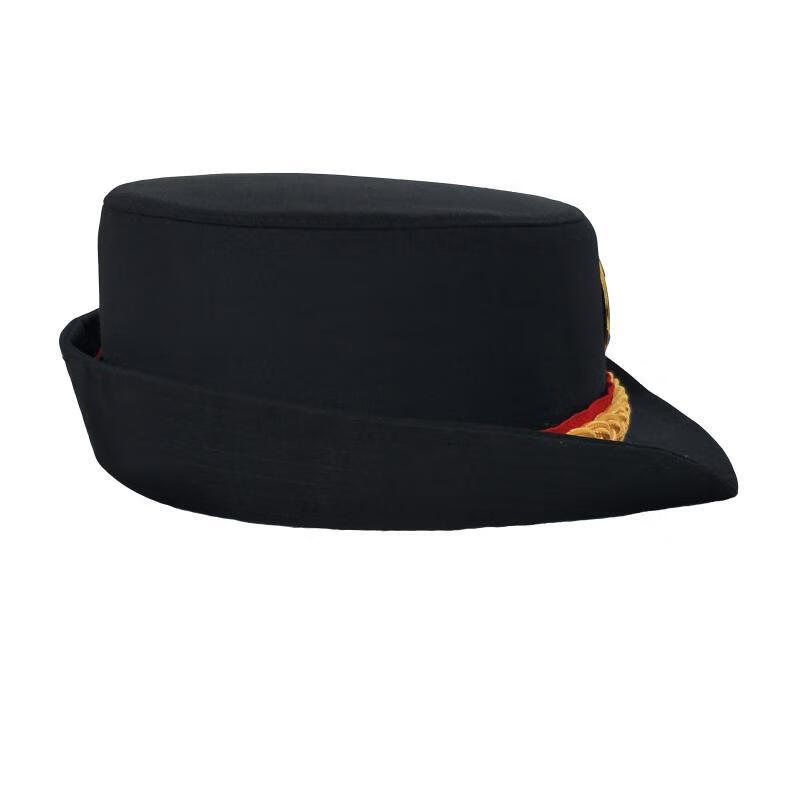 酷否 铁路女式乘务列车客运人员卷边帽 高铁列车长帽子乘务员帽大檐帽