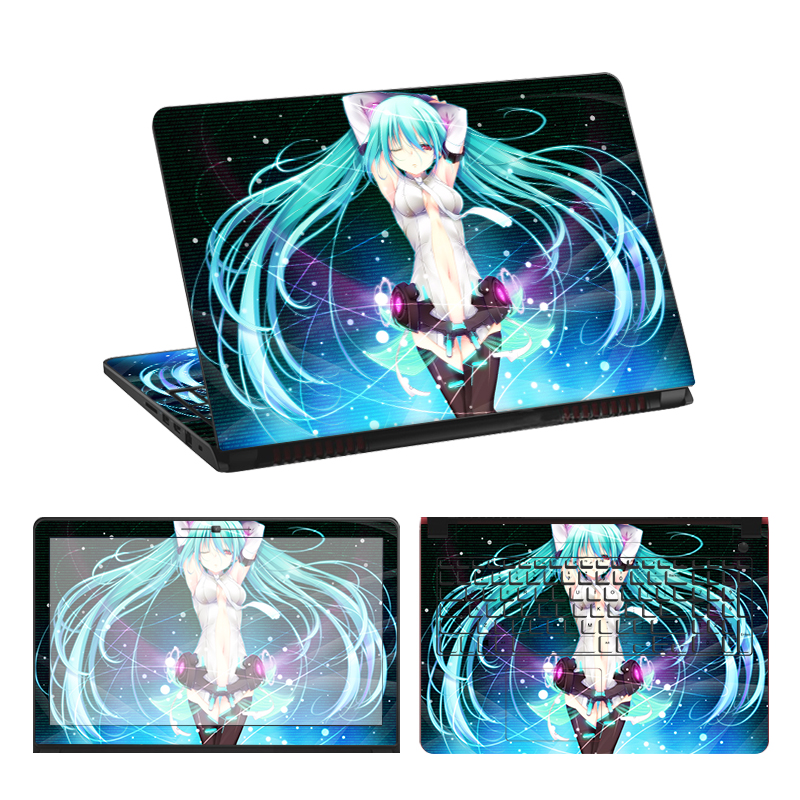 适用二次元动漫卡通笔记本贴膜定制保护黑岩射手fate14寸电脑贴纸15.