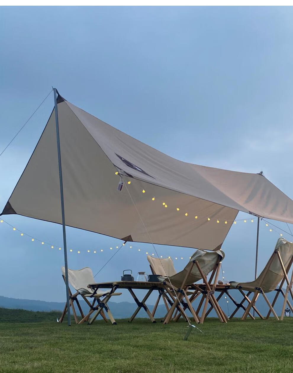 新升级天幕帐篷小型米客尚天幕户外露营天幕帐篷超轻超大野营遮阳棚