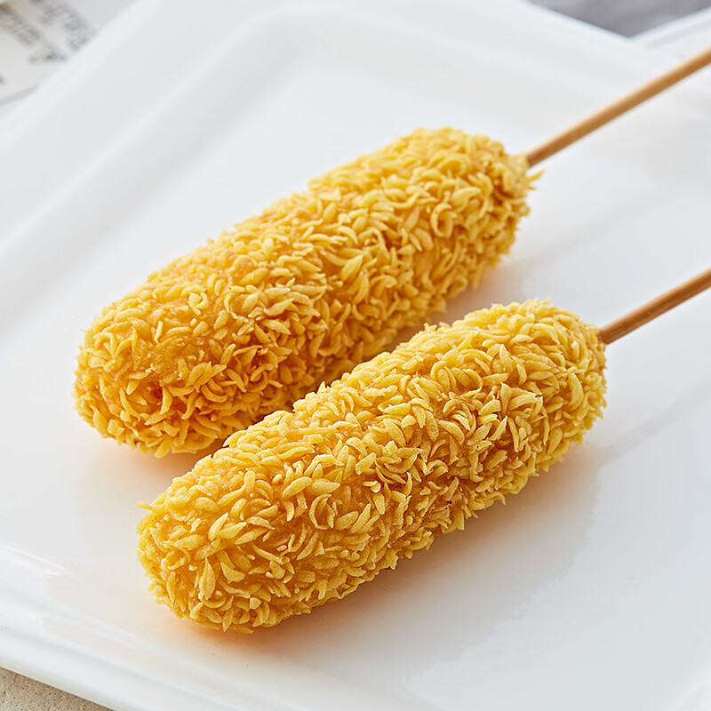 大成芝士热狗棒拉丝800g韩式芝士棒拉丝热狗小吃油炸半成品芝士热狗棒