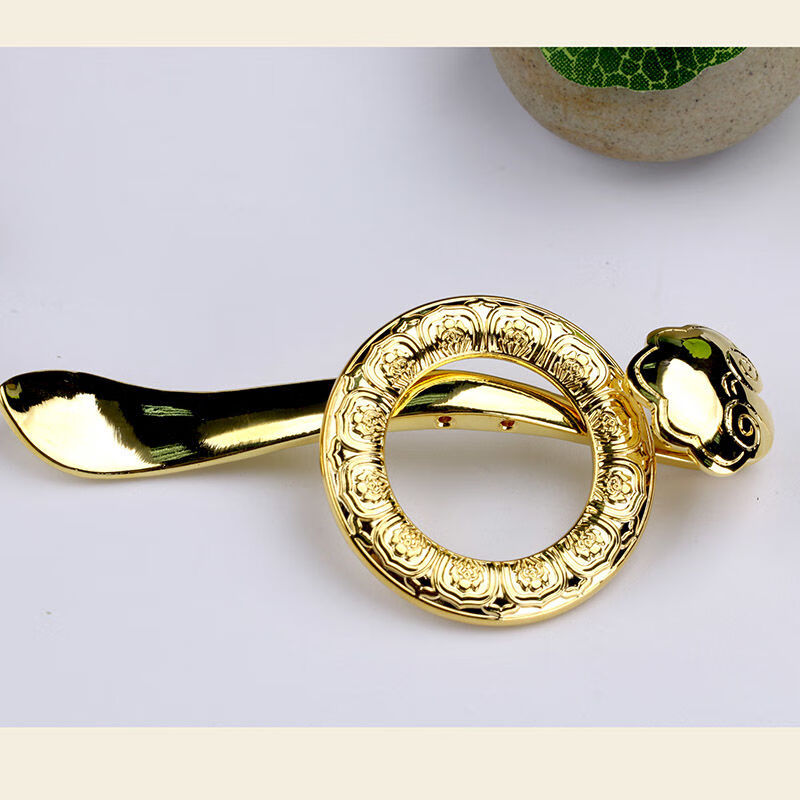 纯铜镀金缦衣袈裟衣钩佛具僧服僧衣如意扣环搭三衣扣佛教新品 第三款